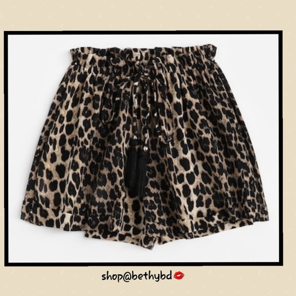 Belle of the Ball Couture Boutique Pants - 🆑️CLEARANCE! LAST 1! Cheetah Print Curvy Size Shorts  5🌟Rated